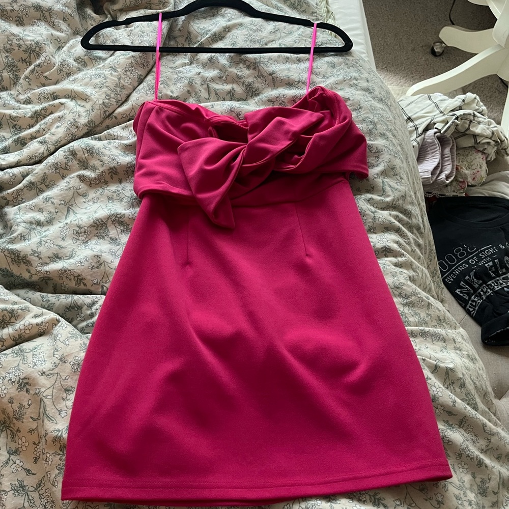 superdown bow mini dress